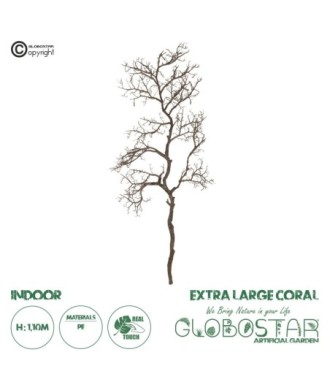 GloboStar® Artificial Garden EXTRA LARGE CORAL BRANCH 21464 Τεχνητό Διακοσμητικό Κλαδί Koράλι Y110cm